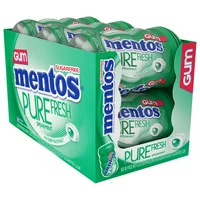 Mentos Pure Fresh Sugar-Free Chewing Gum, Spearmint, 50 Piece Bottle (Pack of 6)