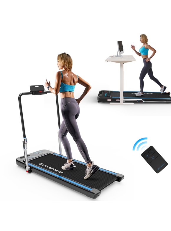 CITYSPORTS Treadmills for Home, 2 in 1 Folding Treadmill, Under Desk Treadmill Walking Pad Treadmill with Bluetooth Speakers, Compact & Portable Treadmill with Remote & LED Screen, Office Treadmills