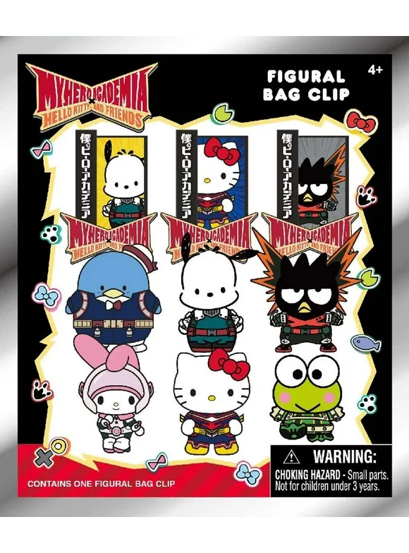 3D Figural Keyring My Hero Academia X Hello Kitty & Friends Mystery Pack