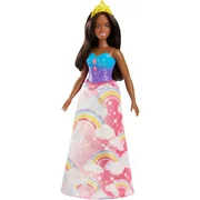 Barbie Dreamtopia Princess Doll with Pink Rainbow-Print Skirt