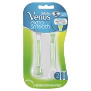 Gillette Venus Extra Smooth Green Disposable Womens Razors, 2 ct