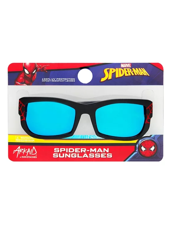 Marvel Spider-Man Black with Red Webs Kids Sunglasses