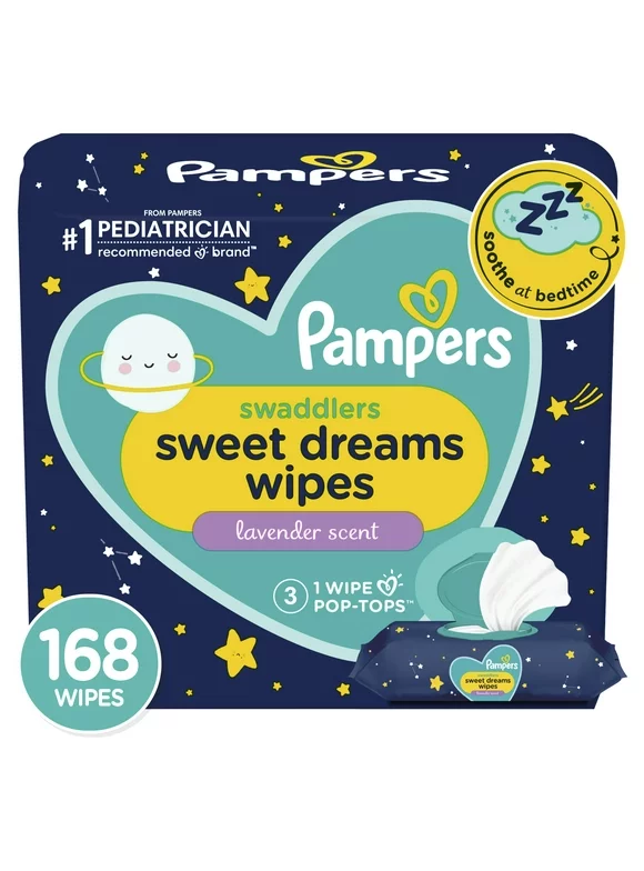Pampers Sweet Dreams Baby Wipes (Choose Your Size & Count)