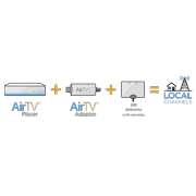 AirTV 4K Streaming Media Player With Adapter Watch Local Channels for Free + $25 Sling Tv Credit
