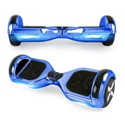 Hover-1 Blue Matrix UL Certified Electric Hoverboard w/ 6.5in Wheels, LED Sensor Lights, LED Wheel Well Lights, Bluetooth Speaker; Ideal for Boys and Girls 8+ and Less Than 180 lbs