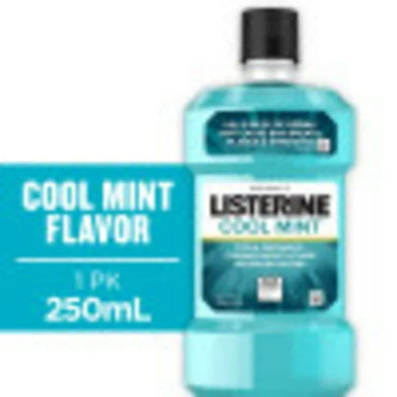 Listerine Cool Mint Antiseptic Mouthwash, Mint, 250 mL/ 8.5 Fl. Oz