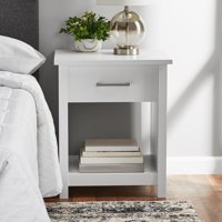 Mainstays Hillside Nightstand with Drawer, Multiple Finishes