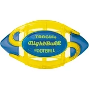Tangle Night Football, Small, Yellow Body/Blue Tips