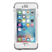 Lifeproof Nuud Series Durable Waterproof Case for iPhone 6S Plus 5.5", White Grey (Open Box)