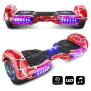 CHO Electric Hoverboard Two Wheels Smart Self Balancing Scooter Hoover Board with Built in Speaker Flashing LED Light