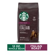 Starbucks Dark Roast Whole Bean Coffee  Italian Roast  100% Arabica  1 bag (12 oz.)