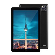 Newest 10 Inch Tablet Android 9.0 Dual Sim Dual Camera Tablette 8 Gb 128 Gb Wifi Bluetooth Android Tablets Pc with Gps Phone Call (Black)