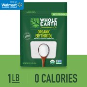 Whole Earth Sweetener Organic 100% Erythritol Sugar Alternative Bag, 16 Oz