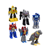 Transformers Toys Studio Series 6 Mini Figures Bumblebee, Optimus Prime, Megatron, Soundwave, Starscream, Dinobots Grimlock Autobot  Movie Shatter Action Figure for Adults and Kids