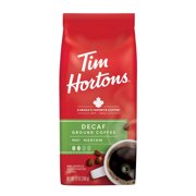 Tim Hortons Ground Decaf Coffee Medium Roast Decaffeinated Coffee 12 Oz Bag