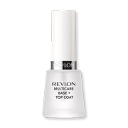 Revlon Multicare Base and Top Coat, 2 in 1 Nail Strengthener and Top Coat for Glossy Shine Finish, 0.5 oz