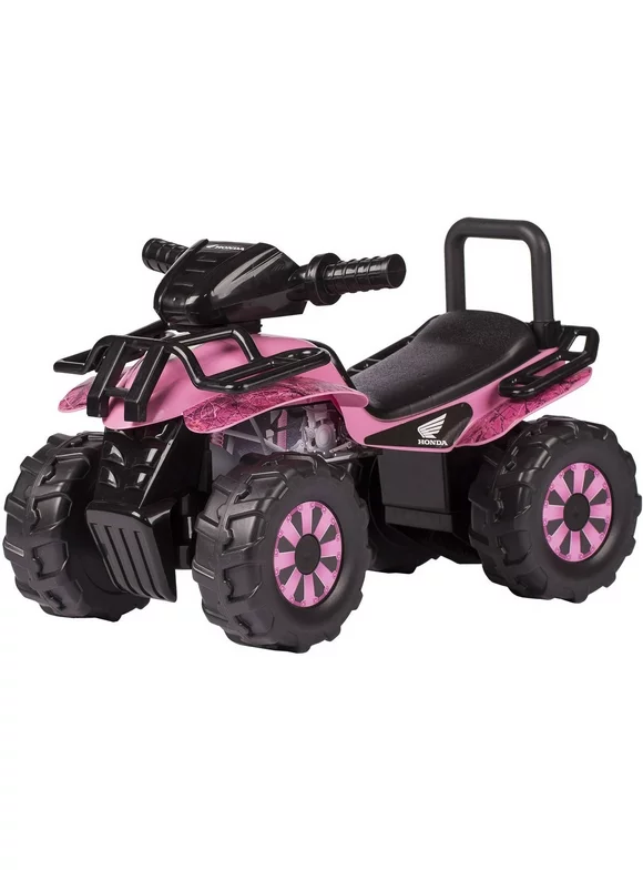 Honda Pink HD Camo Utility ATV Foot to Floor Push Ride-On