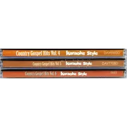 Country Gospel Hits Volume 4, 5 & 6 Karaoke CD Set
