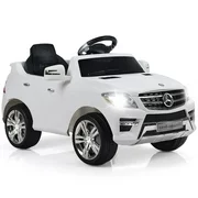 Topbuy Mercedes Benz ML350 Licensed 6V Electric Kids Ride On Car Toy Car w/ MP3 RC Remote Control White