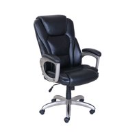 Serta Big & Tall Bonded Leather Commercial Office Chair with Memory Foam, Multiple Color Options