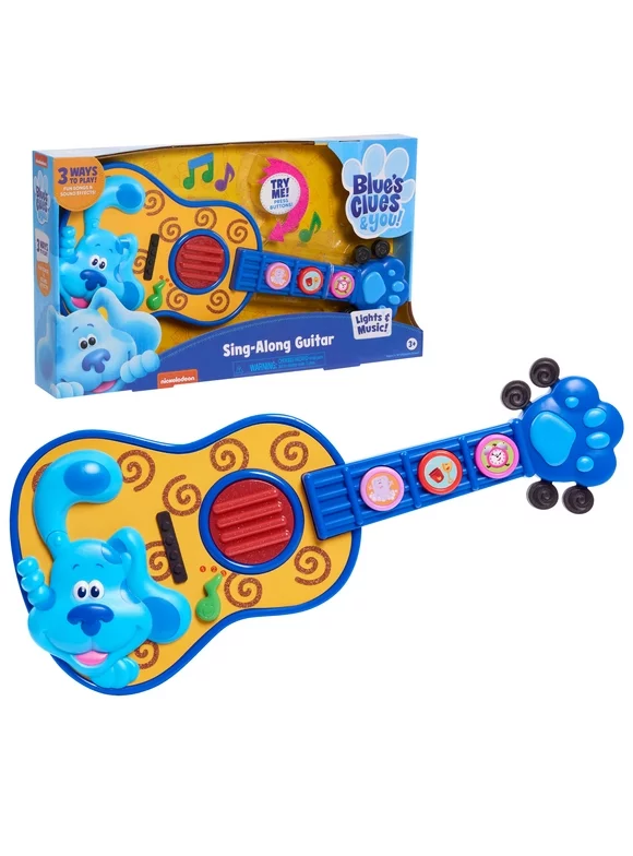 Blue's Clues & You! Sing Along Guitar, Lights and Sounds Kids Guitar Toy, Kids Toys for Ages 3 up