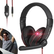 EEEkit Over Ear Stereo Gaming Headset Headphones with Noise Canceling Microphone & Memory Earmuffs Compatible with PS4, Xbox One, Nintendo Switch, PC, PS3, Mac, Laptop