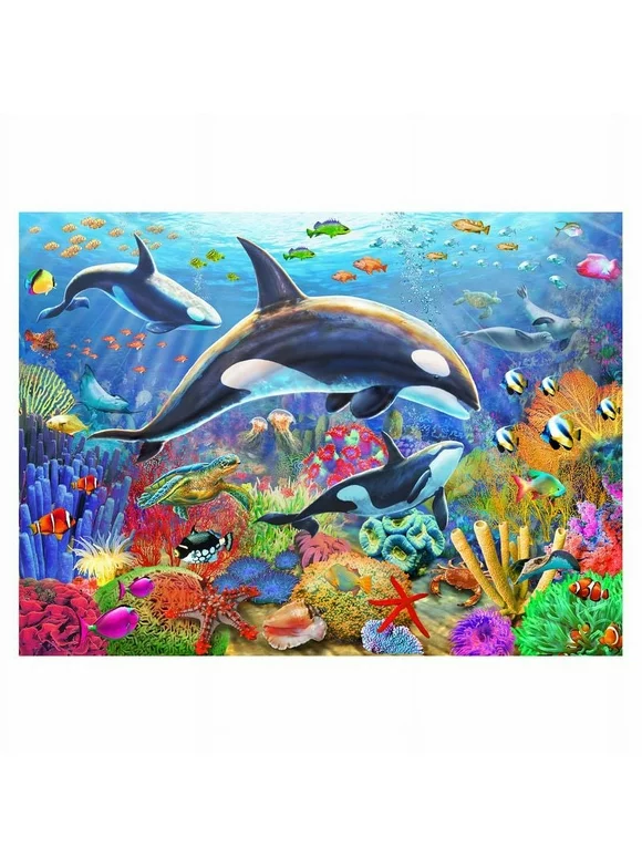 Wuundentoy Premium Edition "Orcas in the Sea" 500 Pieces Jigsaw Puzzle