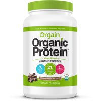 (2 Pack) Orgain Organic Plant Based Protein Powder, Chocolate, 21g Protein, 2.0lb, 32.0oz