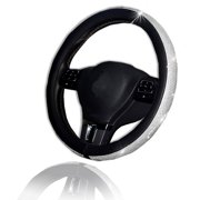 Bling Steering Wheel Cover - Zone Tech Shiny Crystal Steering Wheel Cover with PU Leather Backing