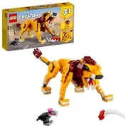 LEGO Creator 3in1 Wild Lion 31112; Building Toy Featuring Animal Toys for Kids (224 Pieces)