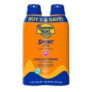 Banana Boat Ultra Sport Sunscreen Spray SPF 50+, 12 oz Twin Pack