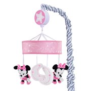Lambs & Ivy Disney Baby Minnie Mouse Pink/Gray Musical Crib Mobile