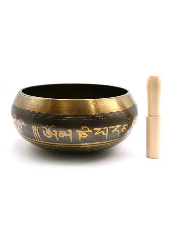 Goolrc Handmade Buddha Struck Ritual Music Therapy Copper Chime Tibetan Singing Bowls