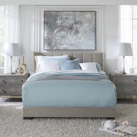 Reece Channel Stitched Upholstered Bed, Multiple Sizes and Colors, by Hillsdale Living Essentials