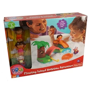 Dora the Explorer Floating Island Bath Time Adventure ~ Includes 3 Figures