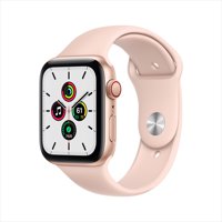 Apple Watch SE GPS + Cellular, 40mm Gold Aluminum Case with Pink Sand Sport Band - Regular