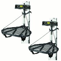 Hawk COMBAT Durable Steel Hunting Treestand & Full-Body Safety Harness (2 Pack)