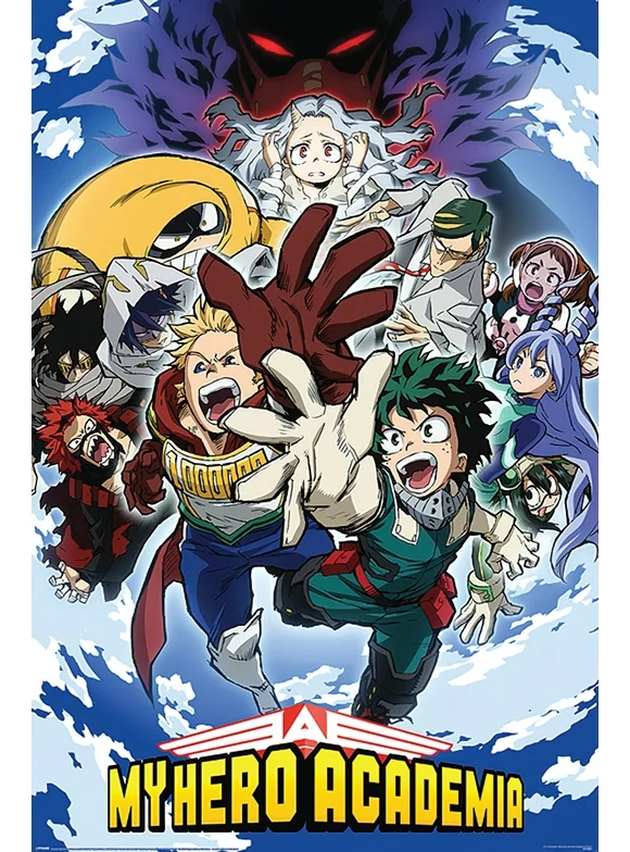My Hero Academia - Anime TV Show Poster (Reach Up) (Size: 24" x 36") (Clear Poster Hanger)