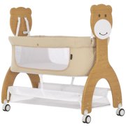 Dream On Me Cub Portable Bassinet, Rocking Cradle, Best for small living space, Compact Portable Bassinet in Beige