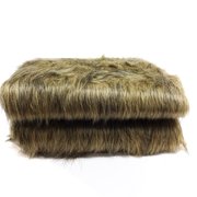 Shason Textile (1 Yard Precut) Luxury Faux Fur Wolf - Long Pile, Gray