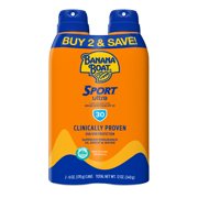 Banana Boat Ultra Sport Clear Sunscreen Spray SPF 30, 12 oz Twin Pack