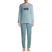 The Cozy Corner Women's Super Plush Long Sleeve Top & Pant Pajama Set