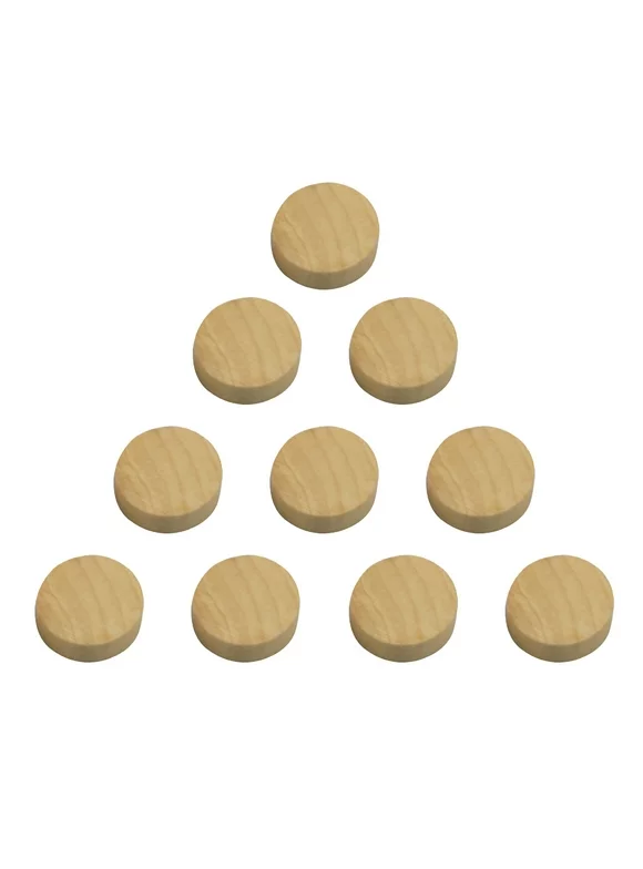 10PCS Fast Sling Puck Game Piece Wooden Hockey Game Pieces