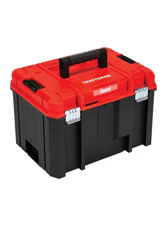 CRAFTSMAN Versastack System 17-in Red Plastic Lockable Tool Box
