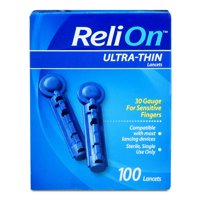 ReliOn Ultra-Thin Lancets, 30-Gauge, 100 Count