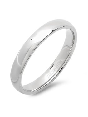 Mens Stainless Steel Plain Band Ring, Size - 6