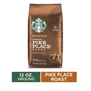 Starbucks Medium Roast Ground Coffee  Pike Place Roast  100% Arabica  1 bag (12 oz.)