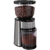 Mr. Coffee Automatic Silver Burr Mill Grinder with 18 Custom Grinds