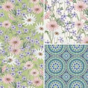 David Textiles Cotton Pre-Cut Wildflowers Collection Fabric, per Yard