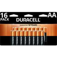Duracell 1.5V Coppertop Alkaline AA Batteries 16 Pack